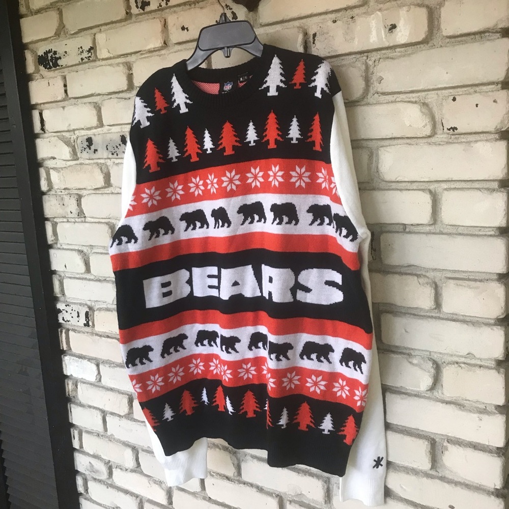 Bears Themed Black and Red Sweater